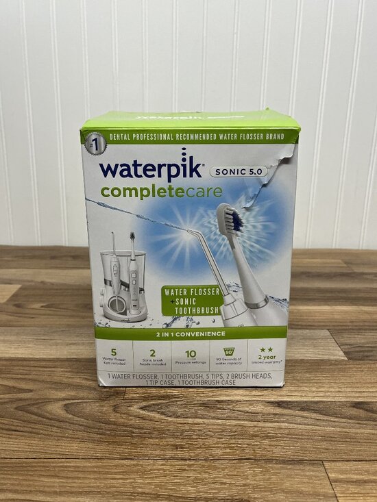 Waterpik Other - Waterpik Completecare Sonic 5.0 Water Flosser & Electric Toothbrush White Open B